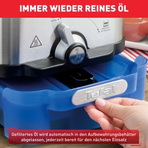Friteuza Tefal Oleoclean Pro 3,5L 2300W cu Filtrare Automata, NegruInox - Img 4