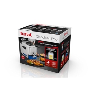 Friteuza Tefal Oleoclean Pro Inox & Design, 2300W, capacitate 1,2 kg, recipient ulei detasabil, filtrare automata ulei/grasime, temporizator, termostat, 3,5 l, friteuza neagra, otel inoxidabil, FR8040 - Img 10