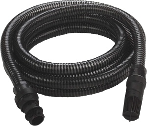 Furtun de aspiratie original Einhell 4 m (accesoriu pompa, pentru pompe Einhell, instalatii de apa menajera si masini automate, lungime 4 m, O 25 mm, incl. adaptor, mamelon dublu, supapa de retinere)