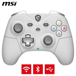 Gamepad wireless MSI FORCE GC300, conectivitate tripla, alb, autonomie 20 ore - Img 2