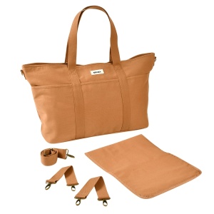 Geanta bebe Beaba Baby Madrid XXL 44L, 11 compartimente, ocru - Img 5