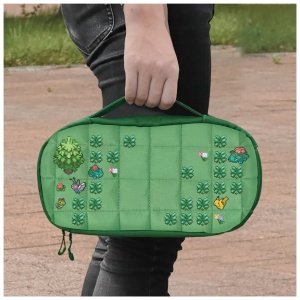 Geanta de transport HORI pentru Nintendo Switch 2, Verde, Design Retro Pokemon - Img 6