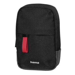 Geanta foto Hama Matera, 7,5 x 4,5 x 13 cm, neagra, din poliester reciclat
