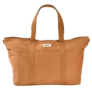 Geanta pentru scutece Beaba Madrid XXL 44L - Unisex, 11 compartimente, Ocker