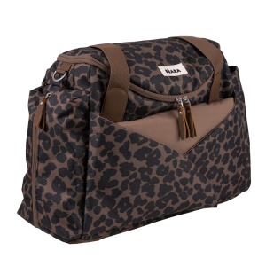 Geanta pentru scutece BEABA Sydney, 21 L, design leopard, cu suport de schimbare - Img 2