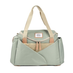 Geanta pentru scutece BEABA Sydney II, 21L, salbeigrun, cu suport de schimbare