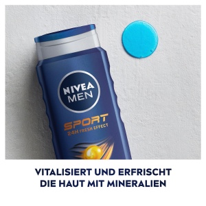 Gel de dus NIVEA MEN Sport 500 ml cu aroma de lamaie si minerale - Img 4