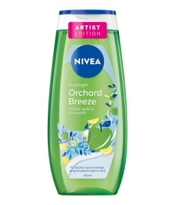 Gel de dus NIVEA Orchard Breeze Artist Edition, 250 ml, cu vitaminele C si E, parfum fructat