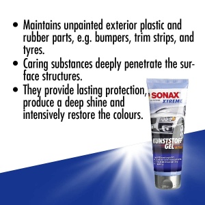 Gel pentru intretinerea plasticelor SONAX Xtreme 250 ml - Protectie si stralucire - Img 2