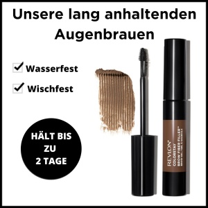 Gel pentru sprancene Revlon ColorStay Brow Fiber Filler, 6,5 g, culoare 305 Darkbraun - Img 2