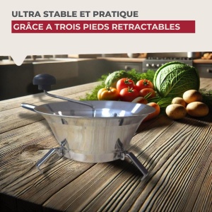 Gemusemuhle Fackelmann 2764250 24 cm Otel inoxidabil Gri - Img 5
