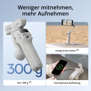 Gimbal stabilizator DJI Osmo Mobile 7, ultraleicht, 3 axe, cu stativ integrat - Img 6