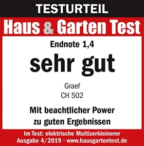 GRAEF CH502EU Tocator, sticla, 1 litru, negru - Img 7