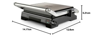 Gratar electric BlackDecker BXGR2200E, 2200W, placi antiaderente, deschidere 180, control temperatura - Img 8