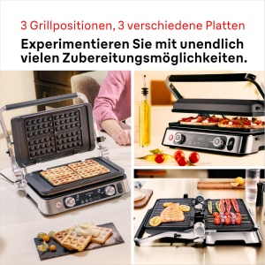 Gratar electric Braun MultiGrill 9 CG 9167, 2200W, 3 tipuri de placi - Img 3