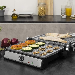 Gratar electric Cecotec RocknGrill 2400 UltraRapid 2400W deschidere 180deg antiaderent - Img 2