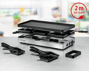 Gratar electric Raclette ROMMELSBACHER RCP 1800, 8 persoane, 2 m cablu - Img 7