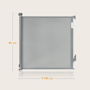 Grilaj de siguranta LIONELO THEA pentru copii si animale, 80 cm inaltime, extensibil 140 cm - Img 9