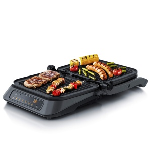 Grill de Contact Arendo 1900W cu Control Digital, 7 Programe, Culoare Gri - Img 2