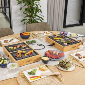 Grill de masa Princess Dinner4All 104040, 4 persoane, 840W, cu 4 plite ceramice - Img 2