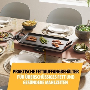 Grill de masa Tristar BP-2667, 46 x 26 cm, termostat reglabil, antiaderent - Img 4
