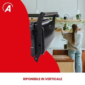 Grill Electric Ardes SFIZIO Flex 1000 W, Antiaderent, Negru - Img 5