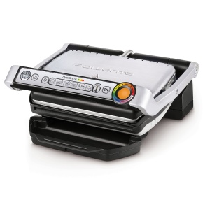 Grill Electric Rowenta Optigrill cu 6 Programe de Gatare, NegruSilver - Img 1