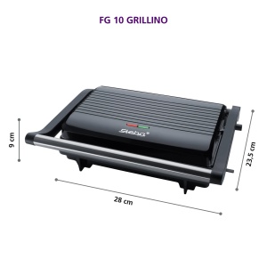Grill electric Steba FG 10 GRILLINO, 1000 W, cu plite ceramice PFAS-fri, 23x14,5 cm - Img 6