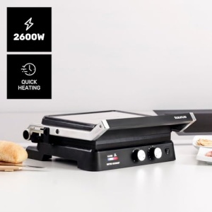 Grill electric Taurus Bistro 2600W 2-in-1 Grill Plancha Placi antiaderente - Img 2