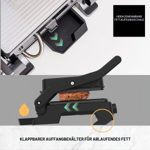 Grill electric Taurus GR1500X, 1500W, 180 deschidere, antiaderent - Img 8