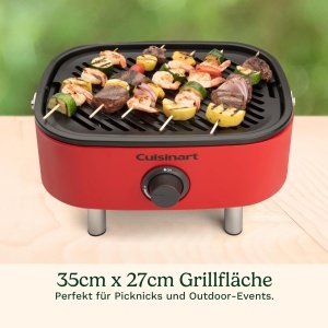 Grill portabil Cuisinart Venture, 993 cm, 2,6 kW, design compact - Img 3
