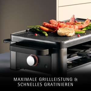 Grill Raclette WMF Master 8 Persoane, 1500 W, Negru Mat, Cu Control Temperatura - Img 2