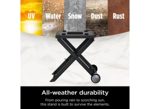 Grillstand pentru Gratar Ninja Woodfire OG700, Faltabil, Negru, Witterungsbestandig - Img 5