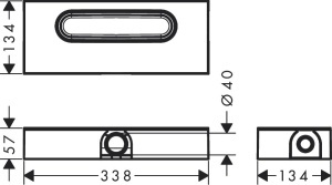 Grundkorper pentru dus hansgrohe uBox universal, instalare usoara, 33 lmin - Img 2