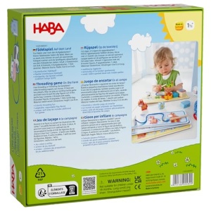 HABA 5580 Set de Joaca Ferma pentru Copii Joc de Indemanare din Lemn Motive Ferma de la 18 Luni - Img 2