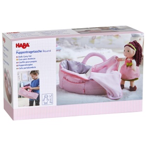HABA Puppentragetasche Rosarot 1305072001 Geanta si Patut pentru Papusi Roz - Img 8