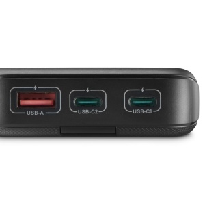 Hama Powerbank PD 10 10000mAh (baterie externa cu 2X USB C + 1x USB A, Power Pack Certified, incarcare rapida, acumulator, accesorii pentru telefoane mobile, tableta, cutie Bluetooth etc., incarcator portabil mic) antracit - Img 8