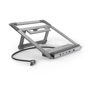 Hama USB-C Hub Docking Station 12in1 Laptop Stand Gri Aluminiu - Img 10
