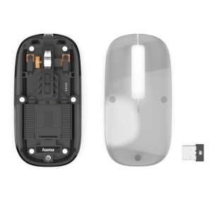 Hama WM-600 Mouse Wireless Transparent Multi Device Bluetooth si RF - Img 15