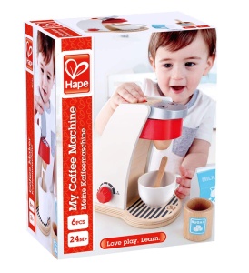Hape E3146 Masina de cafea pentru copii Alb-Negru din lemn - Img 7
