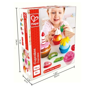 Hape E3157 - Cupcakes, Jucarii de bucatarie, multicolore - Img 6