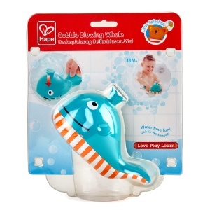 Hape Jucarie Baie Balena Albastra Interactiva Bule de Sapun 18 luni - Img 4