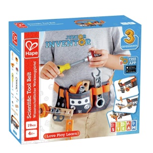 Hape Junior Inventor Centura cu Scule pentru Copii Set Experimente 4 Ani - Img 6
