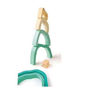 Hape Set Cuburi din Lemn Eisbaren Arktis Jucarie Montessori 12 luni - Img 3