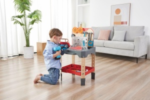 Hape Werkbank pentru copii ajustabila pe inaltime cu accesorii creative pentru joaca - Img 4