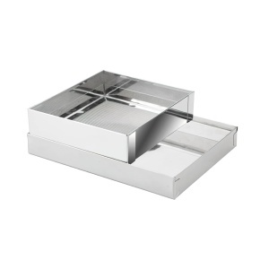 Harinero inox Ibili 718300, 25 x 20 x 25 cm, ideal pentru prafuit