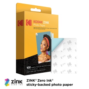 Hartie foto Kodak 2x3 Premium Zink, 100 coli, calitate superioara - Img 2