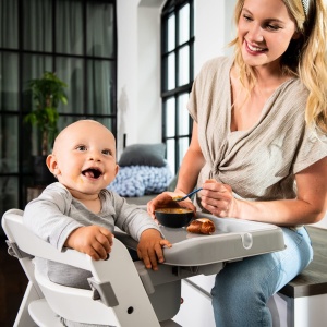 Hauck Alpha Tray 3in1 Compatibil cu Scaun Alpha Beta Gri Reglabil - Img 2