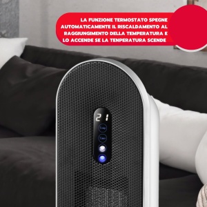 Heater ceramic ARDES TATANKA AR4P16, 2000W, oscilant, cu telecomanda - Img 3