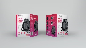Heizlufter Electric ECG HH 2010, Ceramica, 2000W, Negru - Img 7